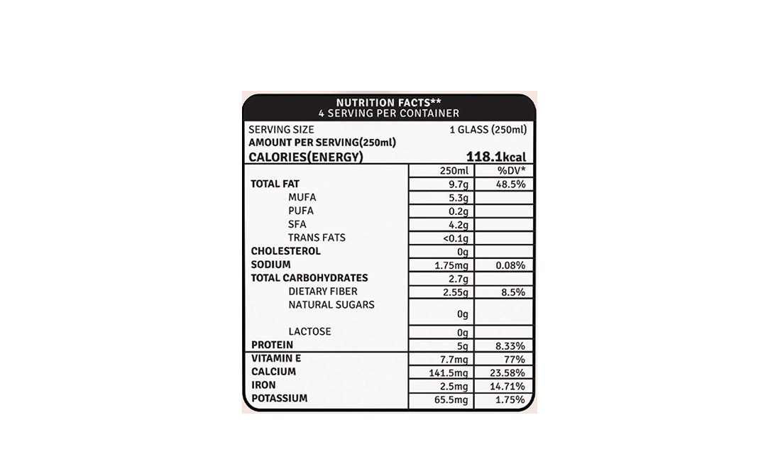 Raw Pressery Almonds Milk Plain (Unsweetened)   Tetra Pack  1 litre